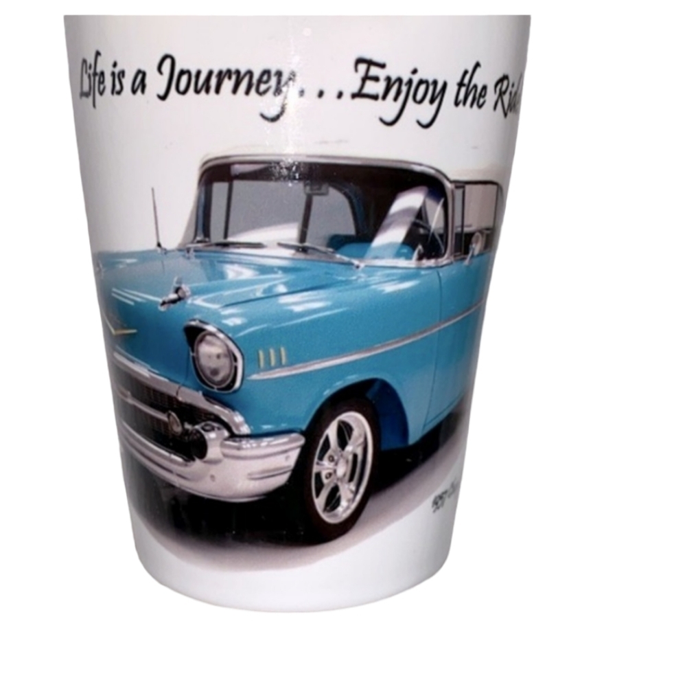 1957 Chevy bel air coupe car coffee mug